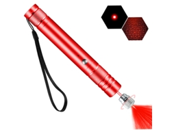 Ponteiro Laser Vermelho, Recarregável De Alta Potência, De Longo Alcance, Com Proteção Em Forma De Estrela Vermelho Hexinyigjly