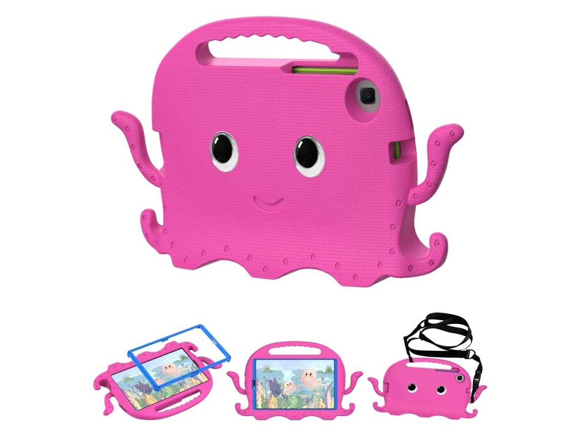 Elysve Capa Protetora Para Samsung Galaxy Tab A7 Lite 8,7 Polegadas- Sm-t220/sm-t225, Proteção Antiqueda, Cor Rosa