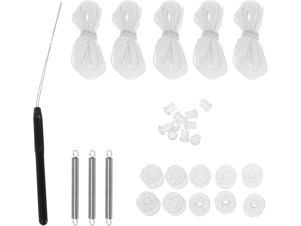 Kit de reparo de persianas plissadas para autocaravanas, acessórios brancos