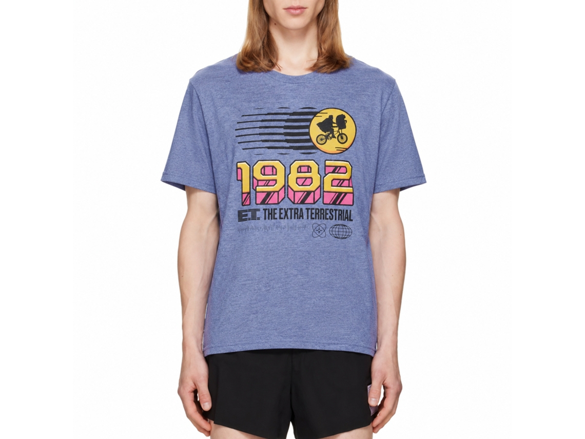 Rockinstone E.t. 1982 Light Blue Heather T-shirt Size:xxl