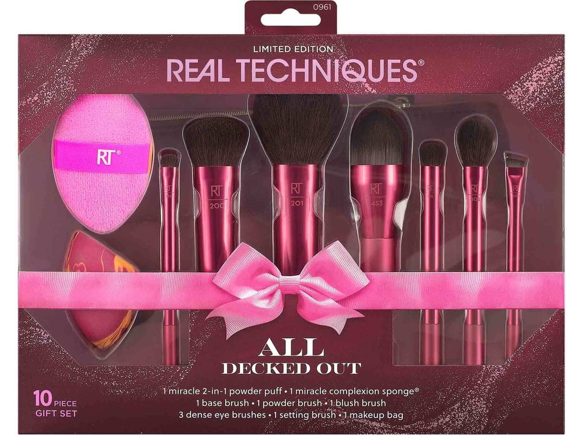 Conjunto de Maquilhagem REAL TECHNIQUES All Decked Out (10 peças)