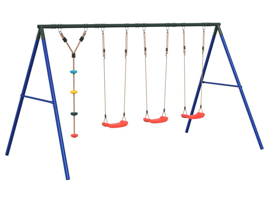 Outdoor Swing Set, Outdoor Swing Sets Vidaxl Multicolor Aço (n/a)
