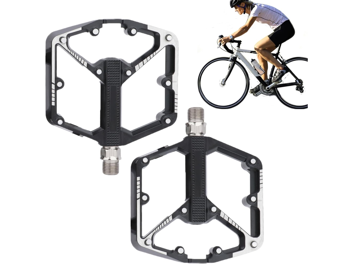 Pedais de Bicicleta, Pedal Plano Liga Alumínio, Peça Reposição,