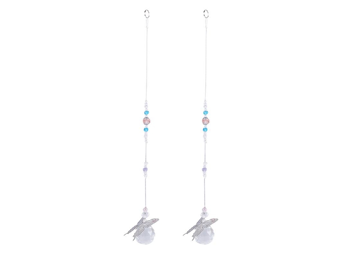 2 Peças de Decoração Suspensa de Cristal ALLINLESS