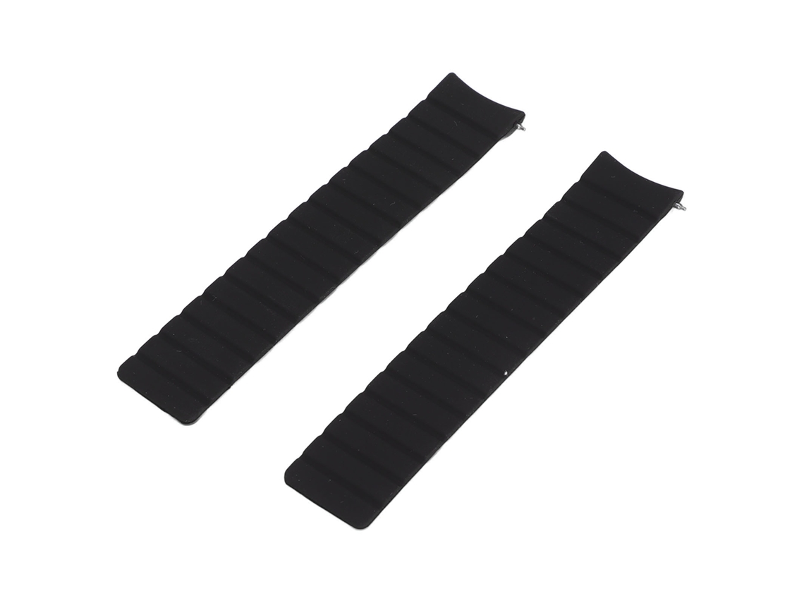 Aetheria 2pcs Pulseira de Relógio Silicone Magnética Universal para Amazfit Gtr 3 3 Pro 22mm Preto