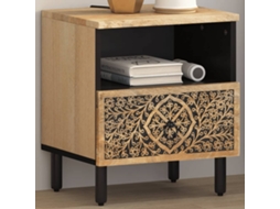 Vidaxl Mesa De Cabeceira 40x33x46 Cm Madeira De Mangueira Maciça