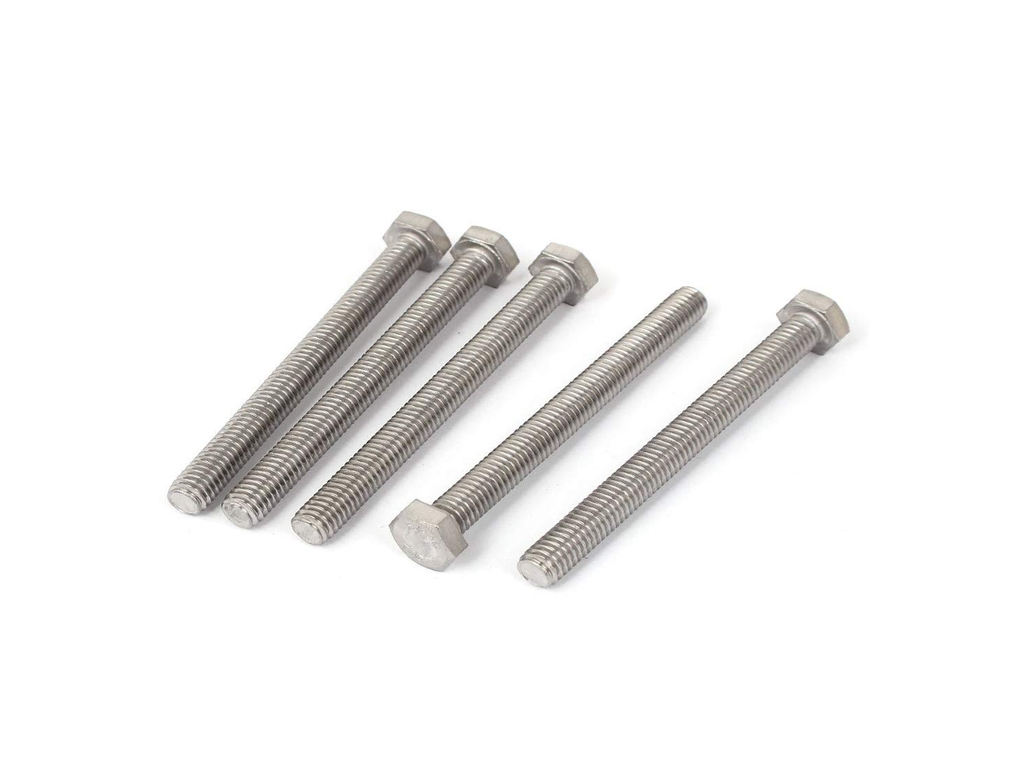 Parafusos De Cabeça Sextavada Com Rosca Completa, 5/16" X 3-1/2", Aço