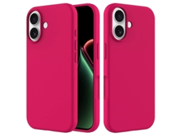 Capa De Silicone Líquido À Prova De Choque Para Iphone 17 - Capa Protetora Macia - Rosa