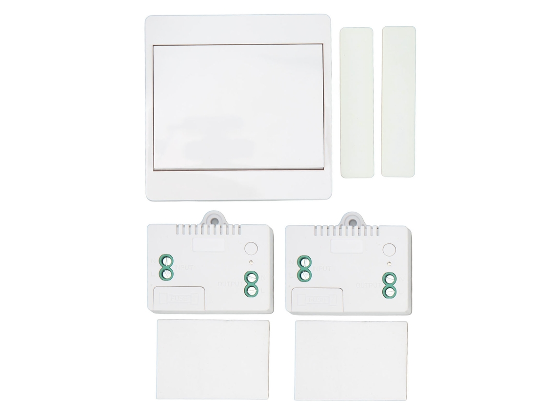 Interruptor De Luz Sem Fio Autoalimentado Resistente À Água Controle Remoto Sem Fio Para Parede Kit Receptor De Lâmpadas