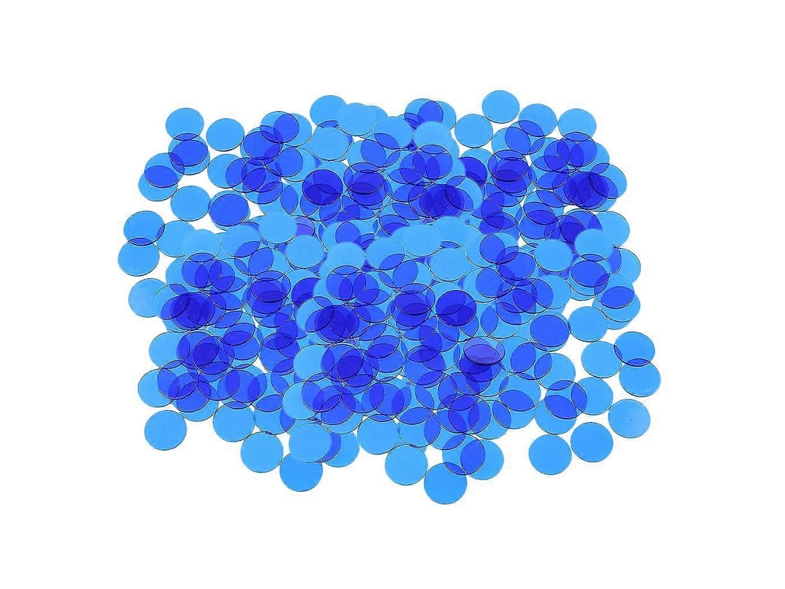 Marcadores De Bingo De Plástico Transparente, Azul, 400 Unidades Olysi Shop