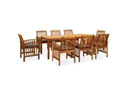 Garden Dining Set, Garden Dining Sets Vidaxl Cinzeto Madeira (n/a)