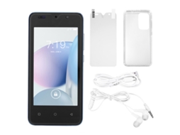 Smartphone com tela HD de 4,66 polegadas, 2 GB RAM, 32 GB ROM, dual SIM, reconhecimento facial, desbloqueado, azul | S/MARCA