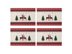 Natal Novo Placemat Casa Boneco de Neve Decoração Tapete de Mesa Antiderrapante Toalha de Mesa de Isolamento Térmico