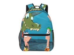 Mochila Phineas E Ferb Para Estudantes, Leve E Estilosa, À Prova Dágua E Com Alça De Ombro Respirável. Olysi Shop