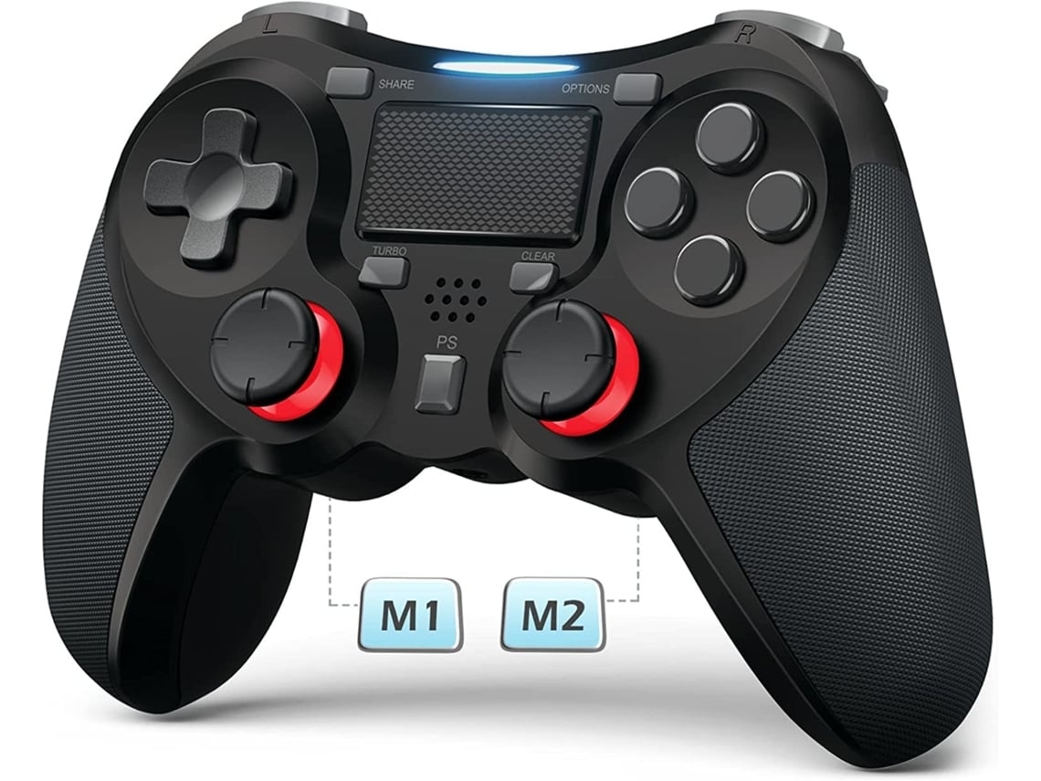 Controlador Ps4 Controladores de Gamepad Sem Fio Compatíveis com Alto-Falante Embutido Pro/Slim Fone de Ouvido Estéreo Jack Pad Multitoque