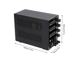 Laxiscreed Fonte De Alimentação Dc Ajustável 300w, 0-5a, Display Led, Regulação Por Encoder