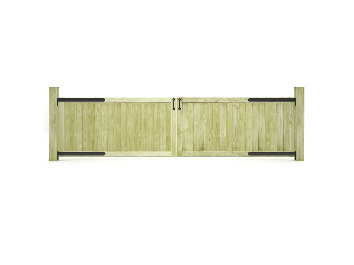 Vidaxl Portões De Jardim 2 Pcs 300x75 Cm Pinho Impregnado