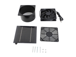 Ventilador Painel Solar Galinha Ip65 5w 6v Exaustor