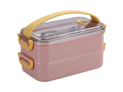 Lancheira Portátil Para Crianças, Escola, Bento, Micro Ondas, Com Compartimentos Removíveis, Salada, Frutas, Recipiente Para Comida, Rosa Aquaforge