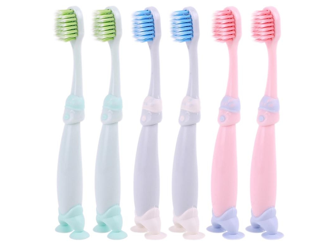 6Pcs Escova de Dentes com Cerdas ALLINLESS