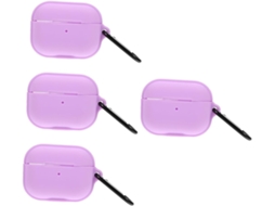 Estojo Magnético de 4 Peças para Fones de Ouvido Sem Fio Pro, Estojo de Silicone Prático SFUSHOS