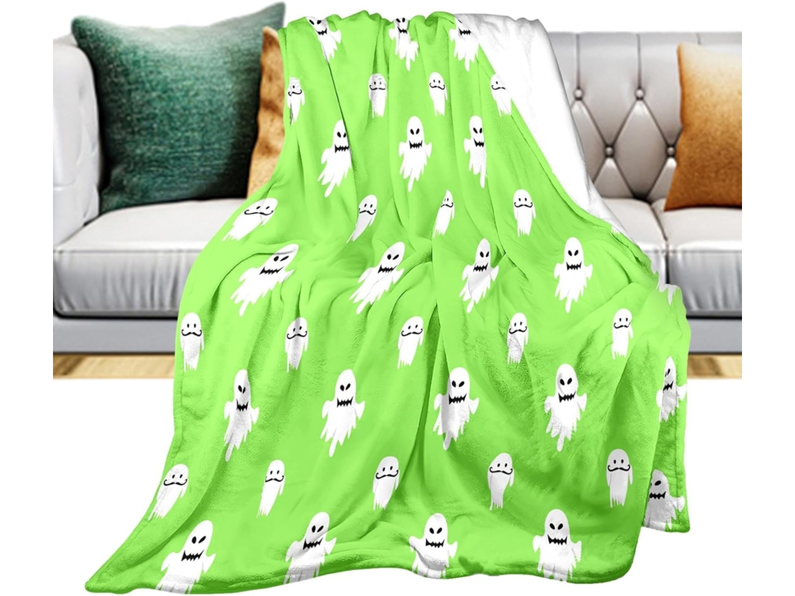 Manta Fantasma de Halloween, Decorativa, Aconchegante e Quentinha para Cama Roupa,, Leve Assustadora CHABERLU