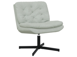 Conjunto 1 Cadeira Giratória Vidaxl Cinzento Veludo (63 X 75 X 76 Cm)