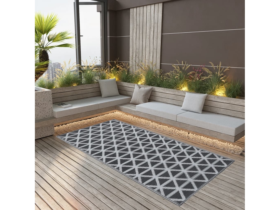 Vidaxl Tapete De Exterior 160x230 Cm Arakil Pp Preto