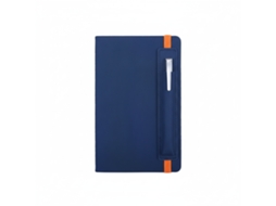 Caderno De Couro A5, Porta, Canetas Com Fita, 200 Páginas, Para Uso Comercial E No Escritório, Azul