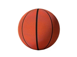 Bola de basquete silenciosa com interior em espuma de 24 cm, tamanho 7, com camada removível.