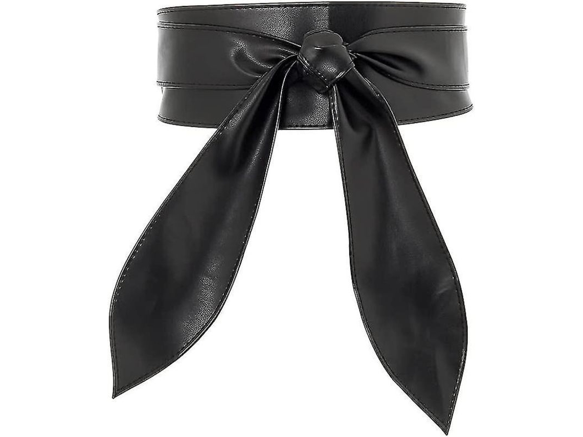 2026 cinturón Ancho de Piel Suave para Mujer Con Nudo Bow Estilo Elegante Ajustable para Vestidos