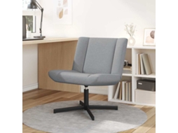 Vidaxl Cadeira Giratória Cinzento-claro 63 X 75 X 76 Cm Tecido