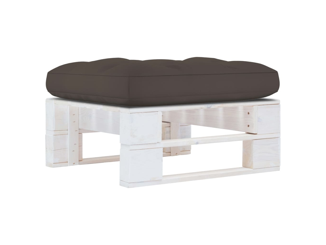 Pallet Ottoman, Pallet Ottomans Vidaxl Branco Madeira De Pinho (n/a)