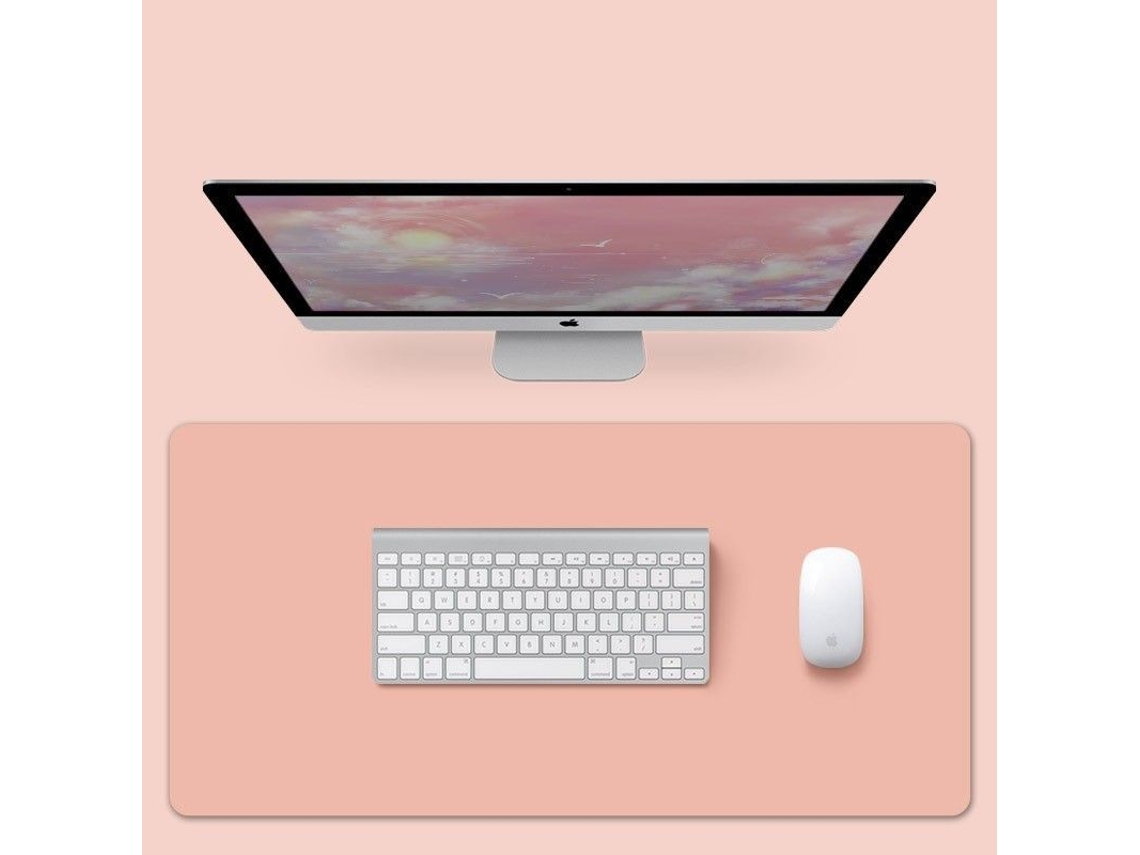 2026 protector de Escritório de Couro Pvc Impermeável Linjou, Rosa, 80x40 Cm, Anti deslizante, para Escritório e Lar