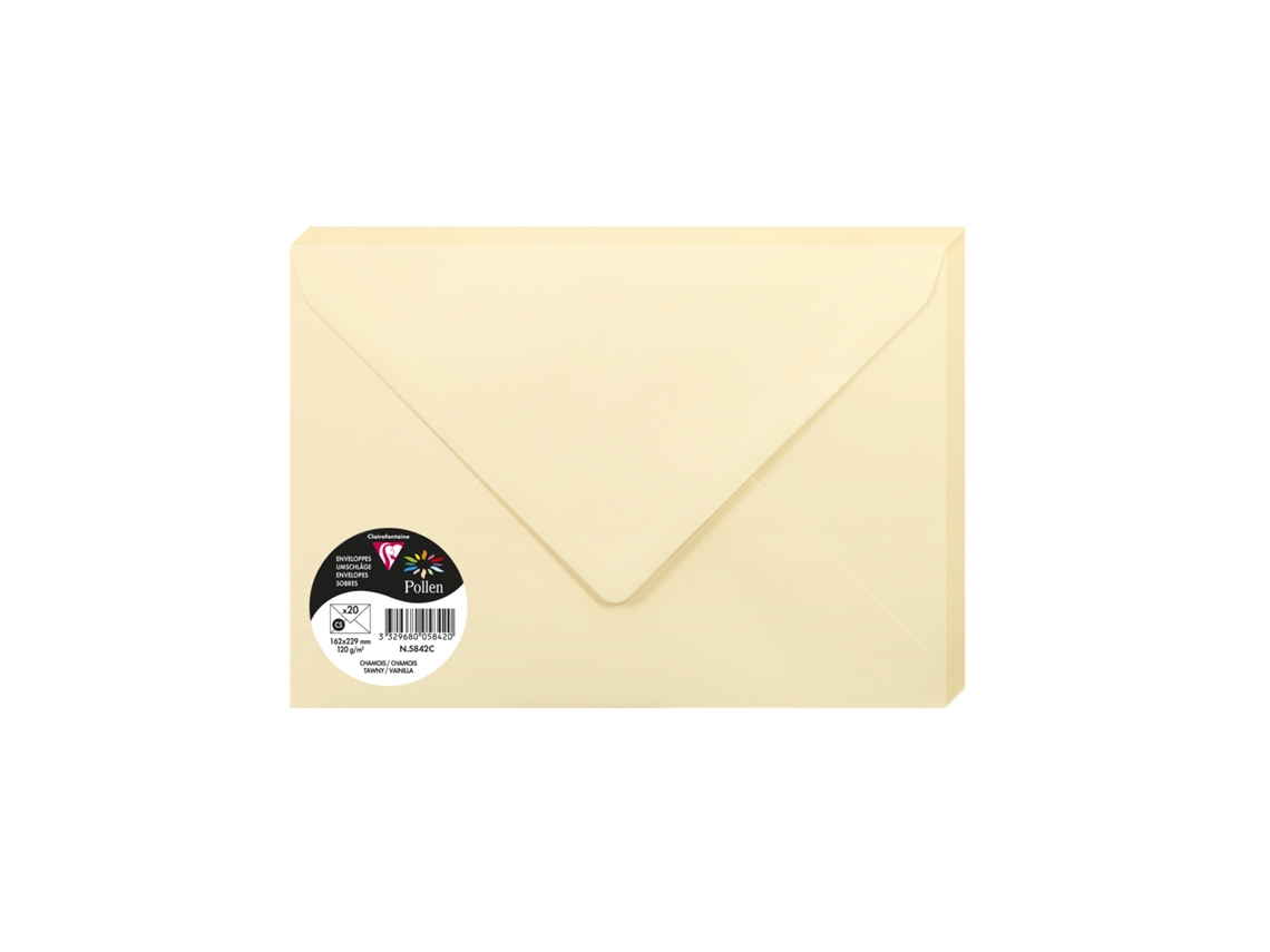 Envelope CLAIREFONTAINE Pollen C5 X20