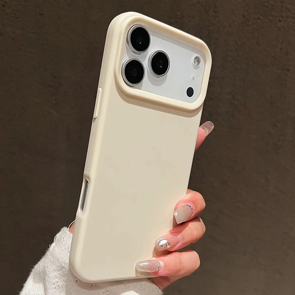Capa De Silicone Líquido À Prova De Choque Para Iphone 16 Pro Max (cor Marfim), Capa Protetora Macia.
