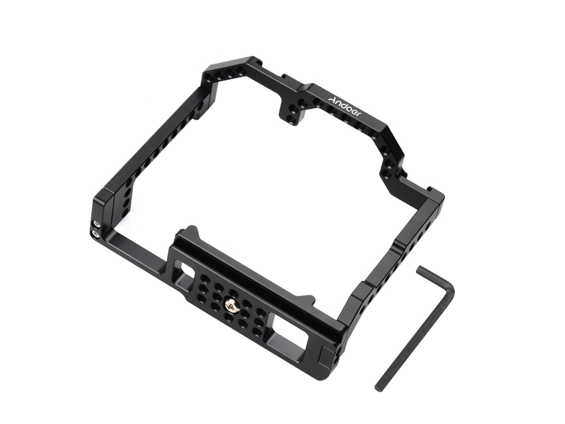 2026 cage de Cámara Andoer de Aleación de Aluminio para Canon 90d 80d 70d Con Cold Shoe para Vídeo