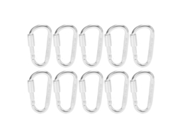 Clips Carabiner D para Escalada e Camping 10pcs