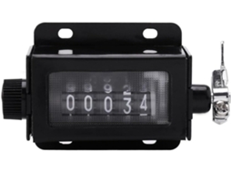 Calculadora Manual Mecânica de 5 Dígitos com Botão Giratório, Preta BRILVIBERA (0 99999)