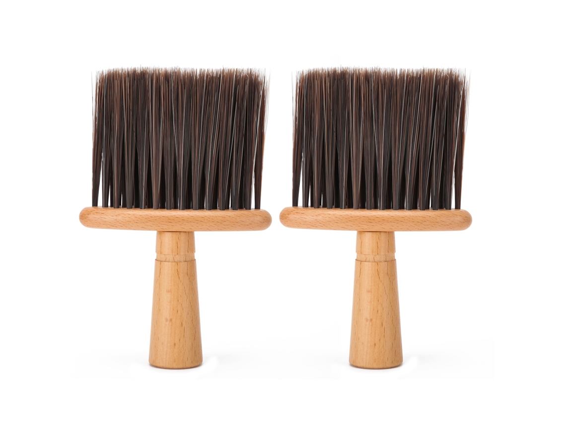 2026 2pcs Cepillo de Pelo Roto Cepillo de Polvo para Cabello Profesional para Barbería Salón Cepillo de Cuello