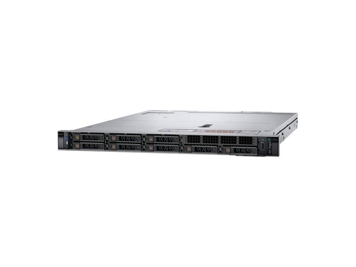 - DELL DELL Poweredge R450 Servidor Montável em Rack 1U 2 Vias 1 X Xeon Silver 4310 / 2,1 Ghz 16 Gb de Ram Sas Quente