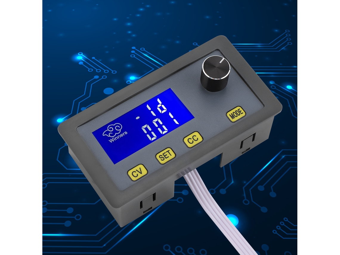 Módulo Conversor Dc-dc Automático Step-up/down 5a Com Lcd E Ventoinha 6-32v Para 0-30v 160w