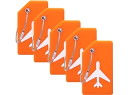 Conjunto de 5 etiquetas de silicone com cartão de identificação BRILVIBERA