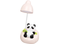 Luminária Noturna Recarregável Em Formato De Panda, Mesa Led Com
