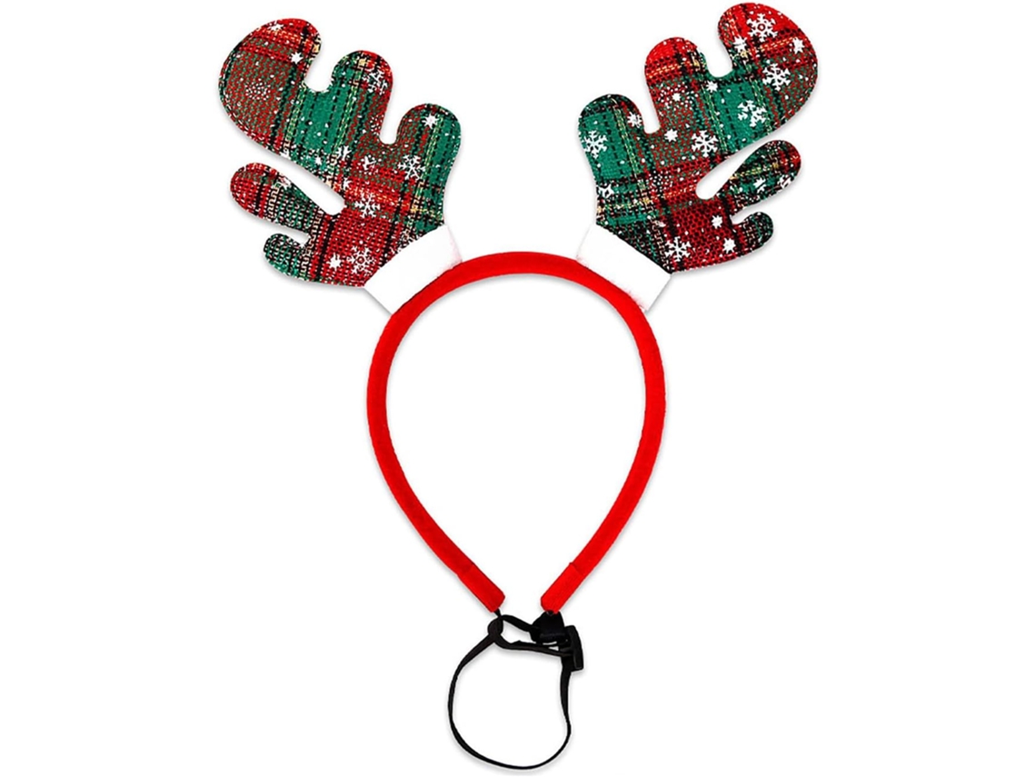 Tiara De Natal Animais Estimação, Com Design De Orelhas Alce