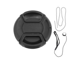 Tampa de lente profissional para câmera, resistente a poeira e arranhões, com cordão anti-perda, acessórios, 55 mm/2,17 pol.