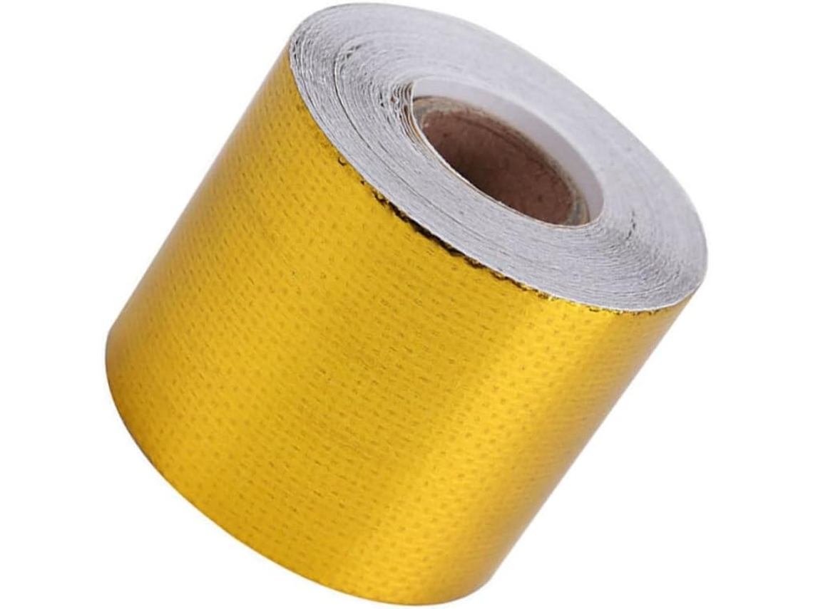 Fita Isolante Térmica Decorativa De 10m Para Carros E Motocicletas, Faixa Dourada De Proteção Contra O Calor Do