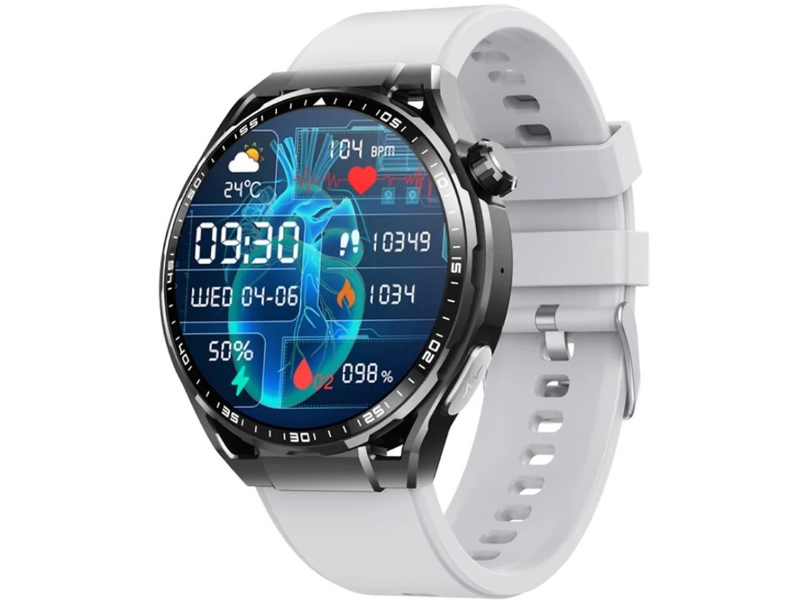 Smartwatch com chamada Bluetooth, monitoramento não invasivo de açúcar no sangue, alerta de ECG SOS, contador de passes e rastreamento esportivo Bestvite