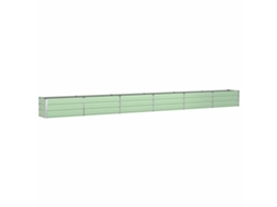 Conjunto 1 Floreira Vidaxl Verde Aço (580 X 50 X 45 Cm)