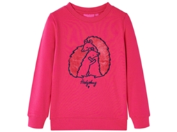 Sweatshirt Para Criança Rosa-brilhante 128